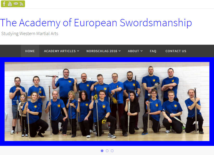 Swordsmanship.ca website 2016